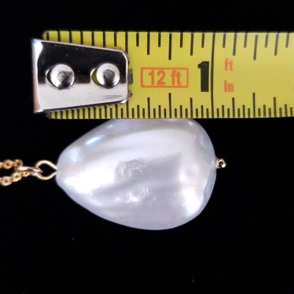 NWT Hand Crafted 14k Gold Filled Freshwater Pearl Pendant Necklace - Picture 10 of 14